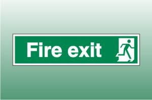 Final Exit - right - Fire Safety Signs